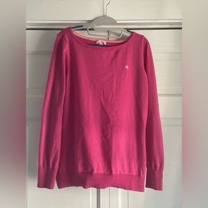 Lilly Pulitzer Hot Pink Cotton Blend Sweater